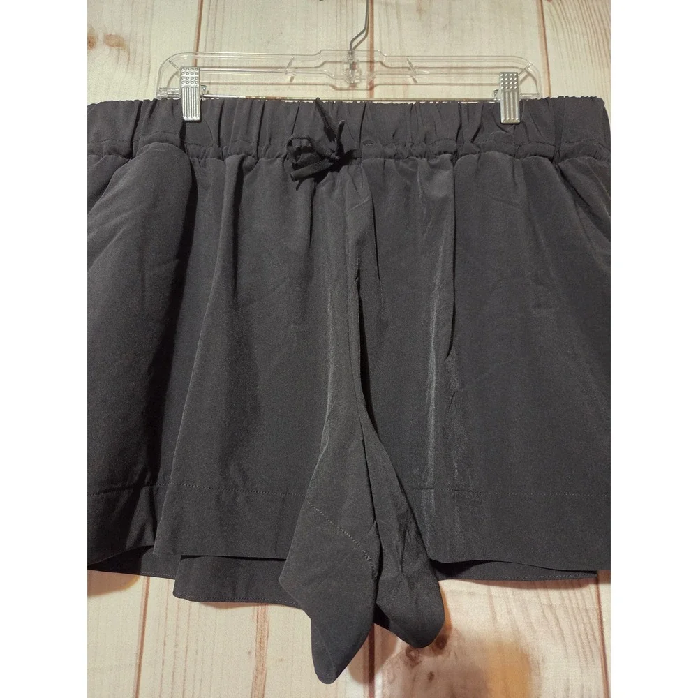 All in Motion Women High Rise Wide Leg Short Black XXL UPF 50+ Moisture Wicking